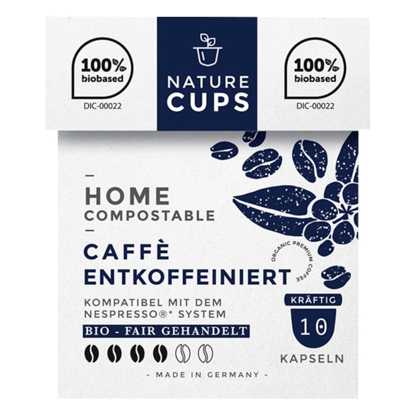 Nature Cups Bio Caffè entkoffeiniert 59g, 10 Kapseln